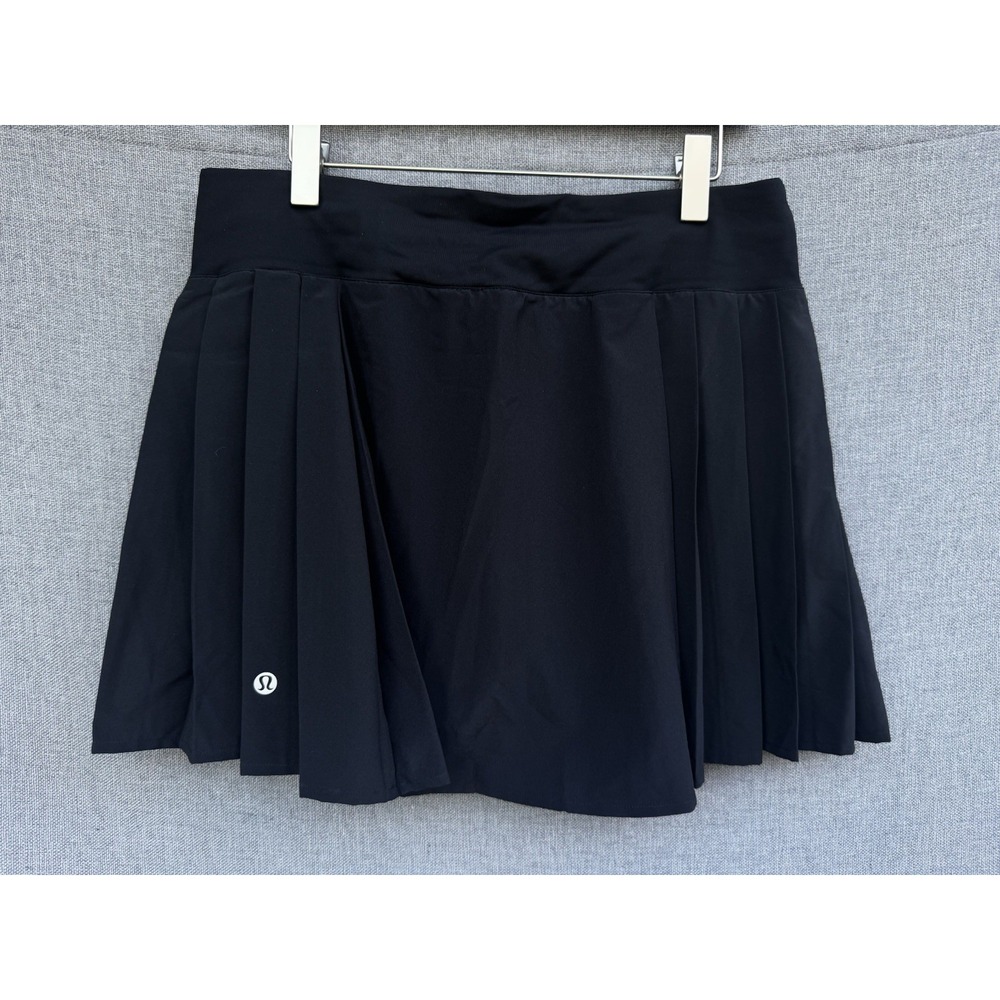 Lululemon Side-Pleat High-Rise Tennis Skirt Black Size 8